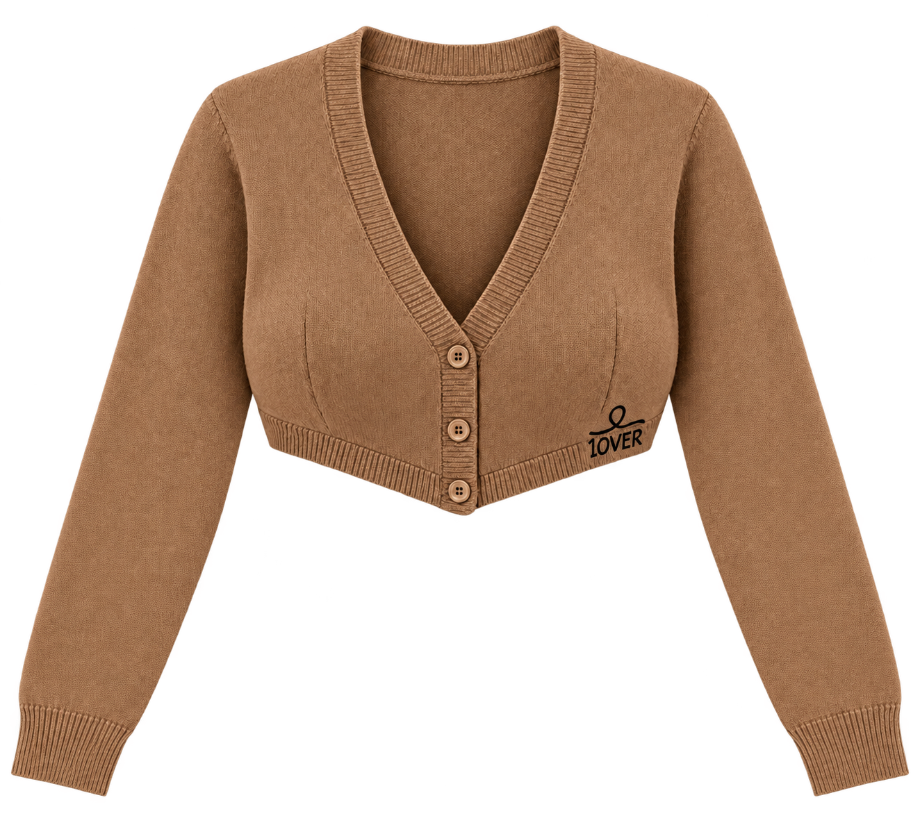 1OVER Cardigan Bra Top — Caramel