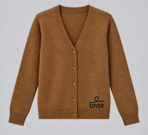 1OVER V-Neck Cardigan — Caramel