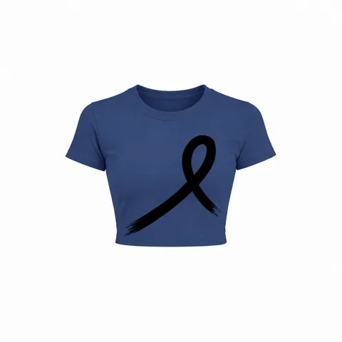 1OVER Women's Crop Tee — Navy