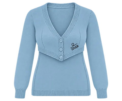 1OVER Longback Cardigan Bra — Sky Blue