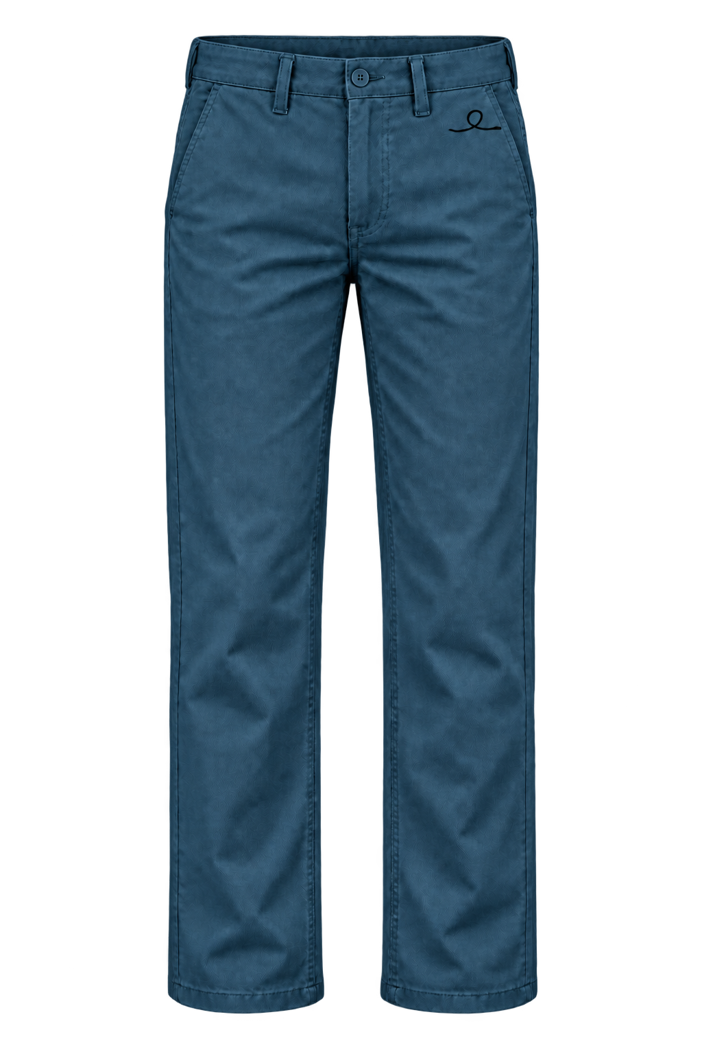 1OVER Ribbon Cotton Chinos — Petrol Blue