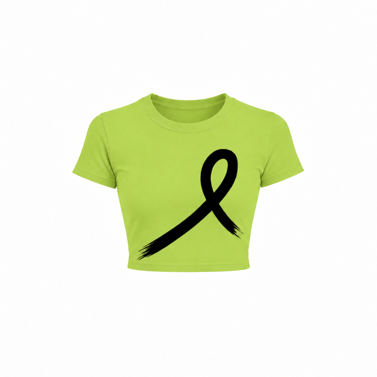 1OVER Women's Crop Tee — Lime
