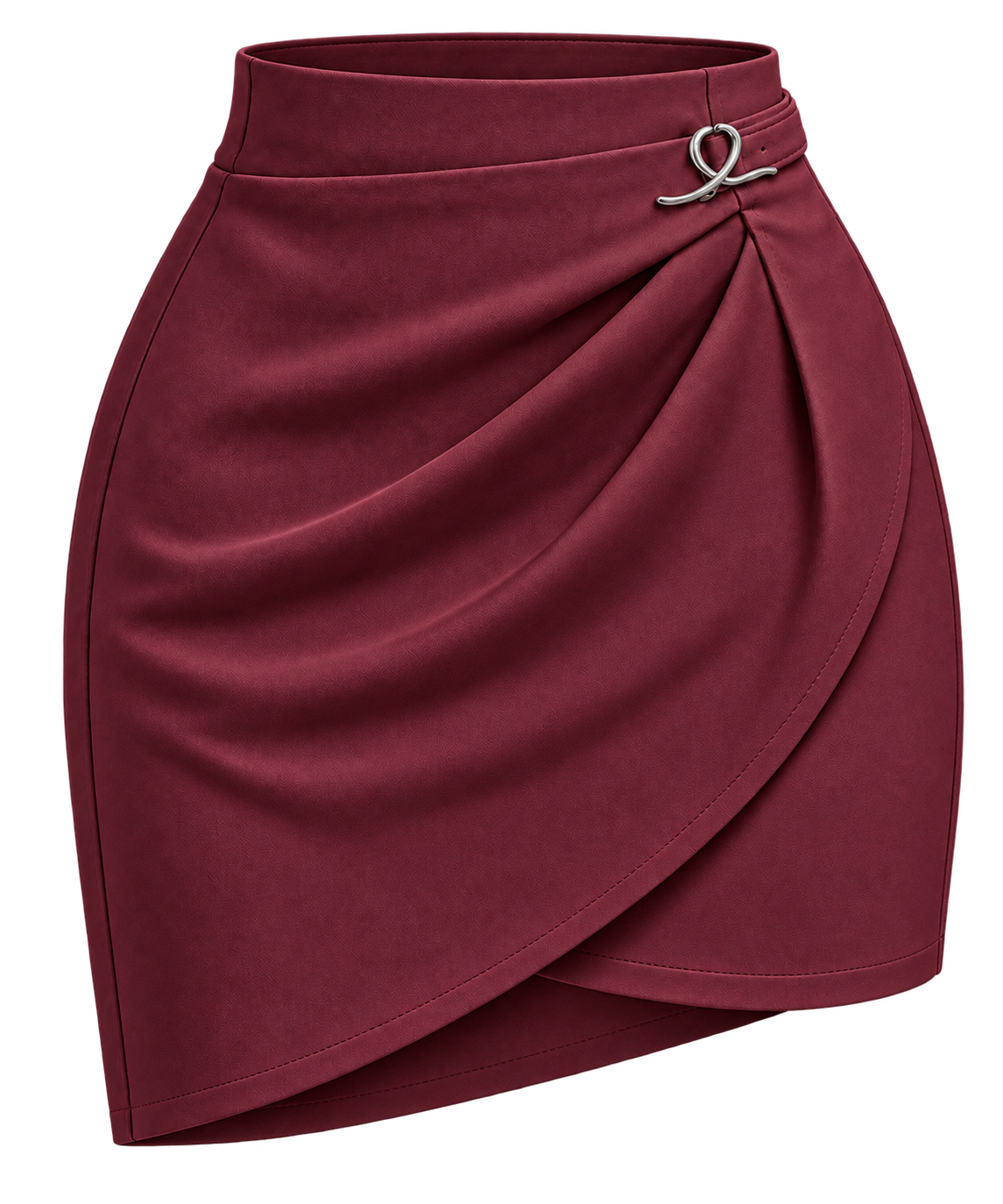 1OVER Wrap Skirt — Burgundy