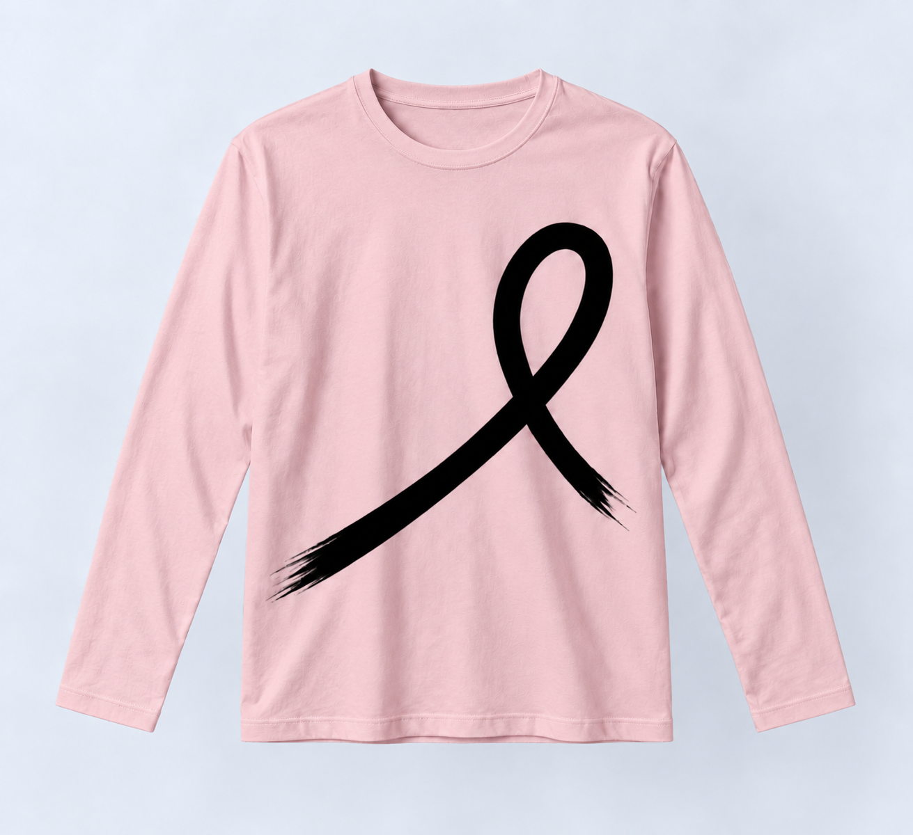 1OVER Ribbon Long Sleeve Tee — Blush