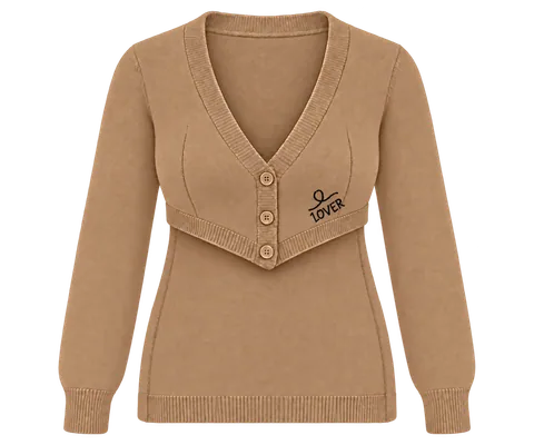 1OVER Longback Cardigan Bra — Camel