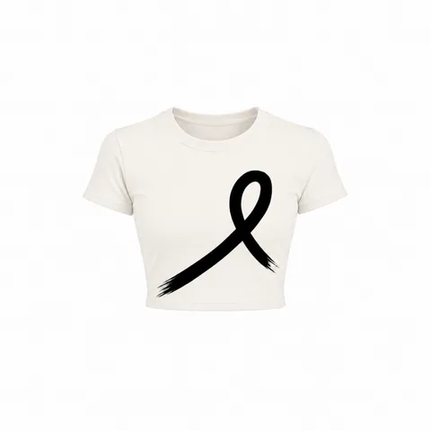 1OVER Women's Crop Tee — Porcelain