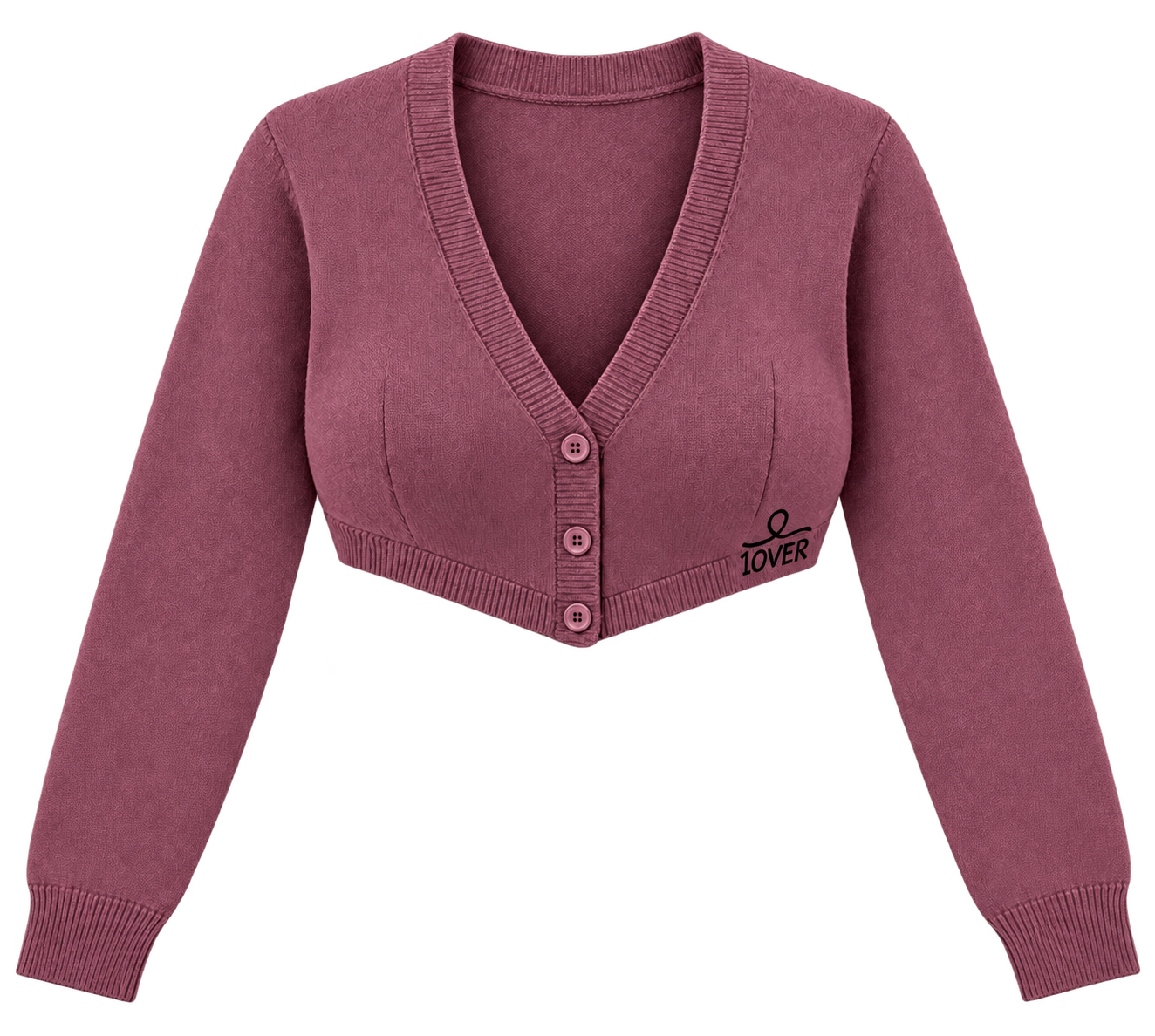 1OVER Cardigan Bra Top — Berry