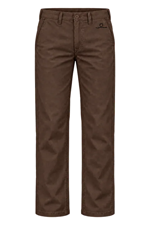 1OVER Ribbon Cotton Chinos — Espresso