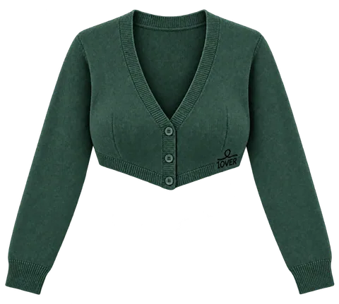 1OVER Cardigan Bra Top — Forest