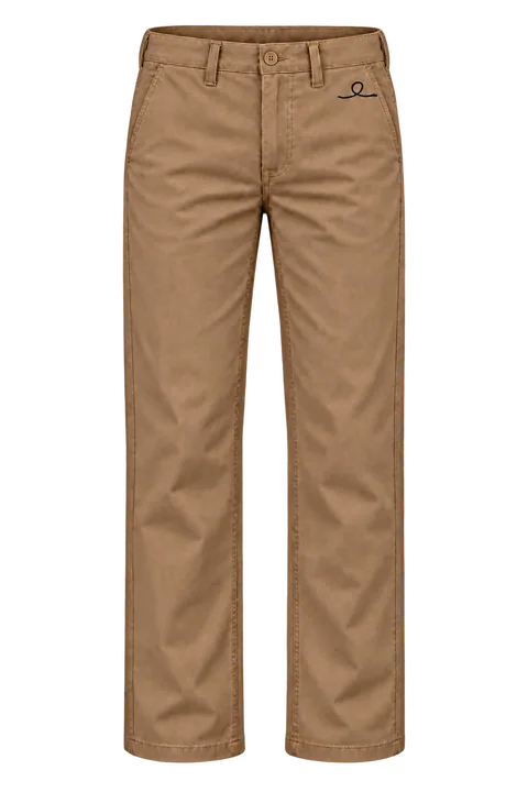 1OVER Ribbon Cotton Chinos — Toffee