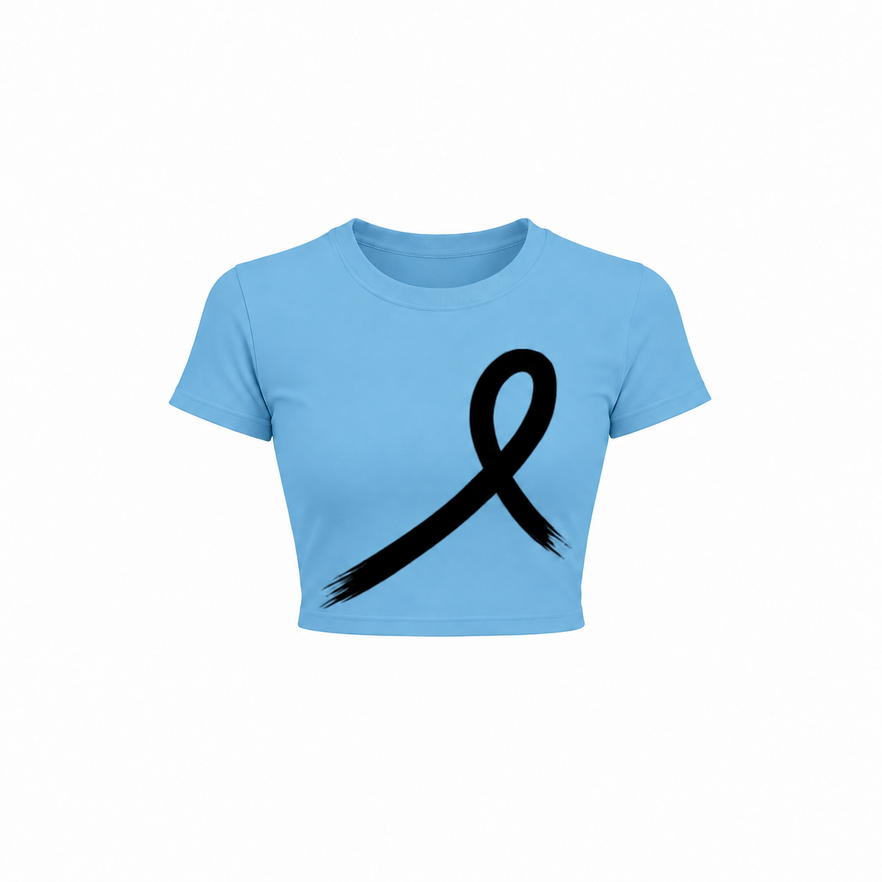 1OVER Women's Crop Tee — Sky Blue