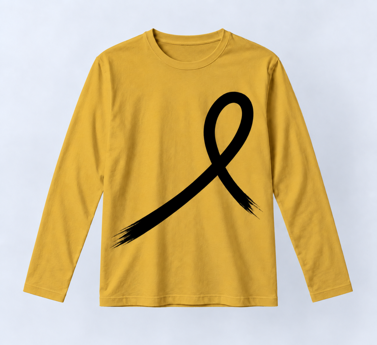1OVER Ribbon Long Sleeve Tee — Mustard