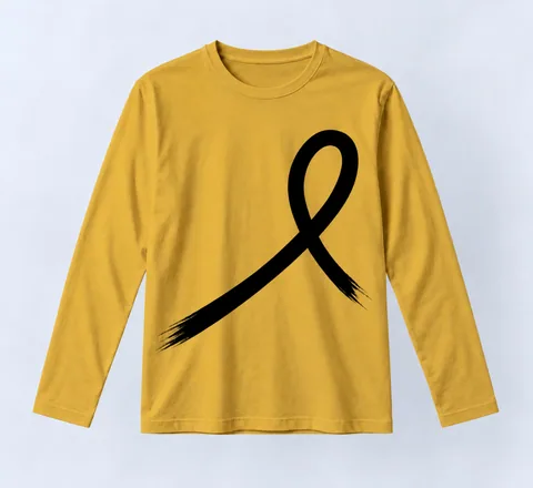 1OVER Ribbon Long Sleeve Tee — Mustard