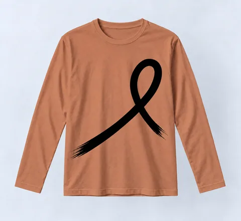 1OVER Ribbon Long Sleeve Tee — Terracotta