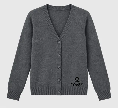 1OVER V-Neck Cardigan — Slate