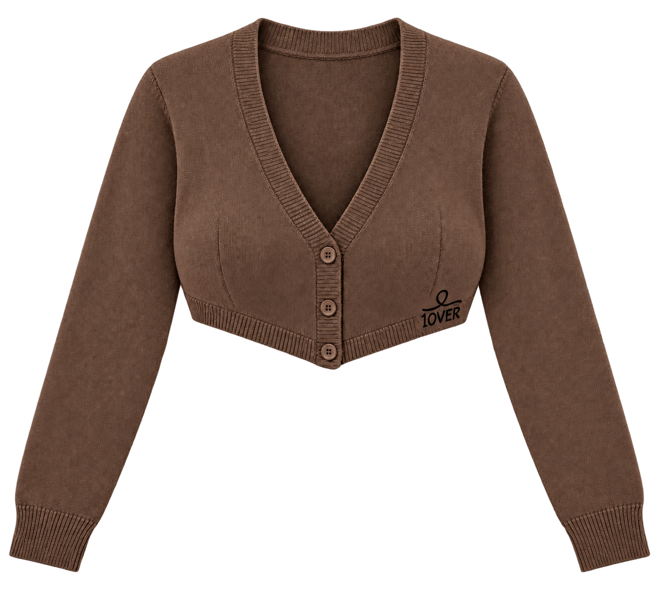 1OVER Cardigan Bra Top — Cocoa