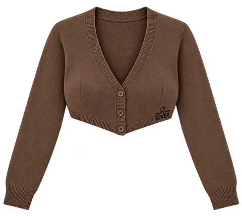 1OVER Cardigan Bra Top — Cocoa