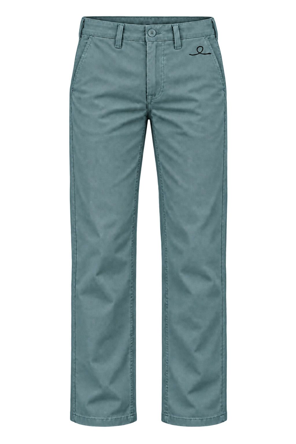 1OVER Ribbon Cotton Chinos — Dusty Teal