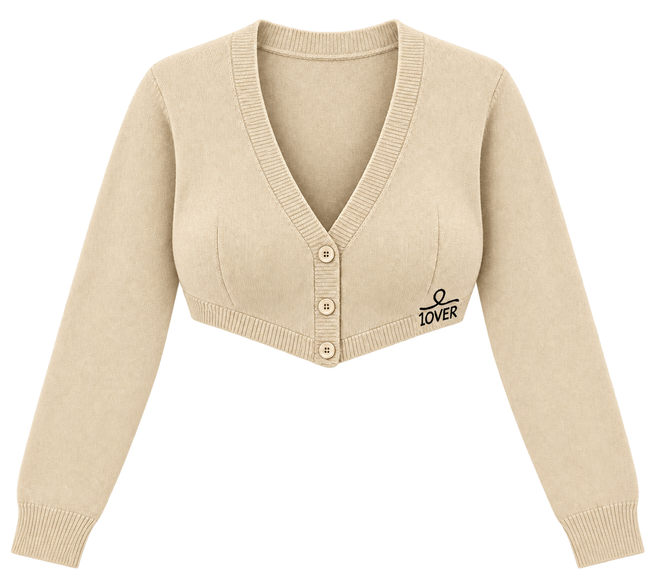 1OVER Cardigan Bra Top — Cream