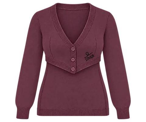 1OVER Longback Cardigan Bra — Wine