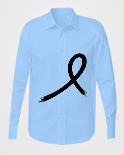 1OVER Ribbon Brush Dress Shirt — Sky Blue