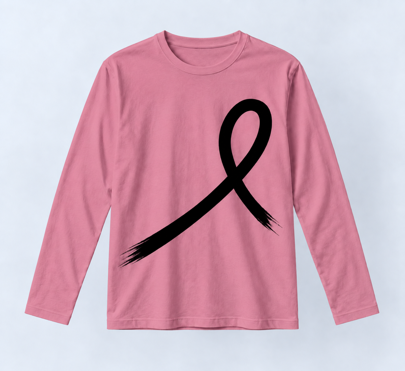1OVER Ribbon Long Sleeve Tee — Rose
