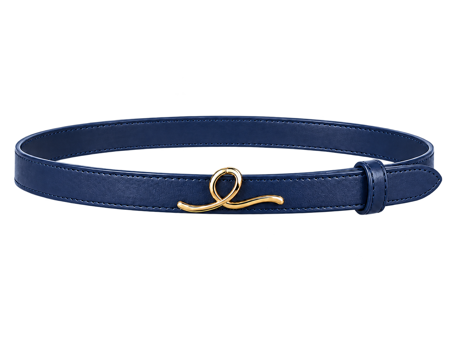 1OVER Ribbon Belt — Navy & Gold