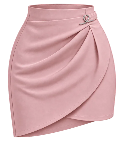 1OVER Wrap Skirt — Dusty Pink