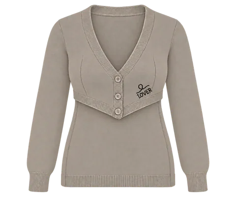 1OVER Longback Cardigan Bra — Greige