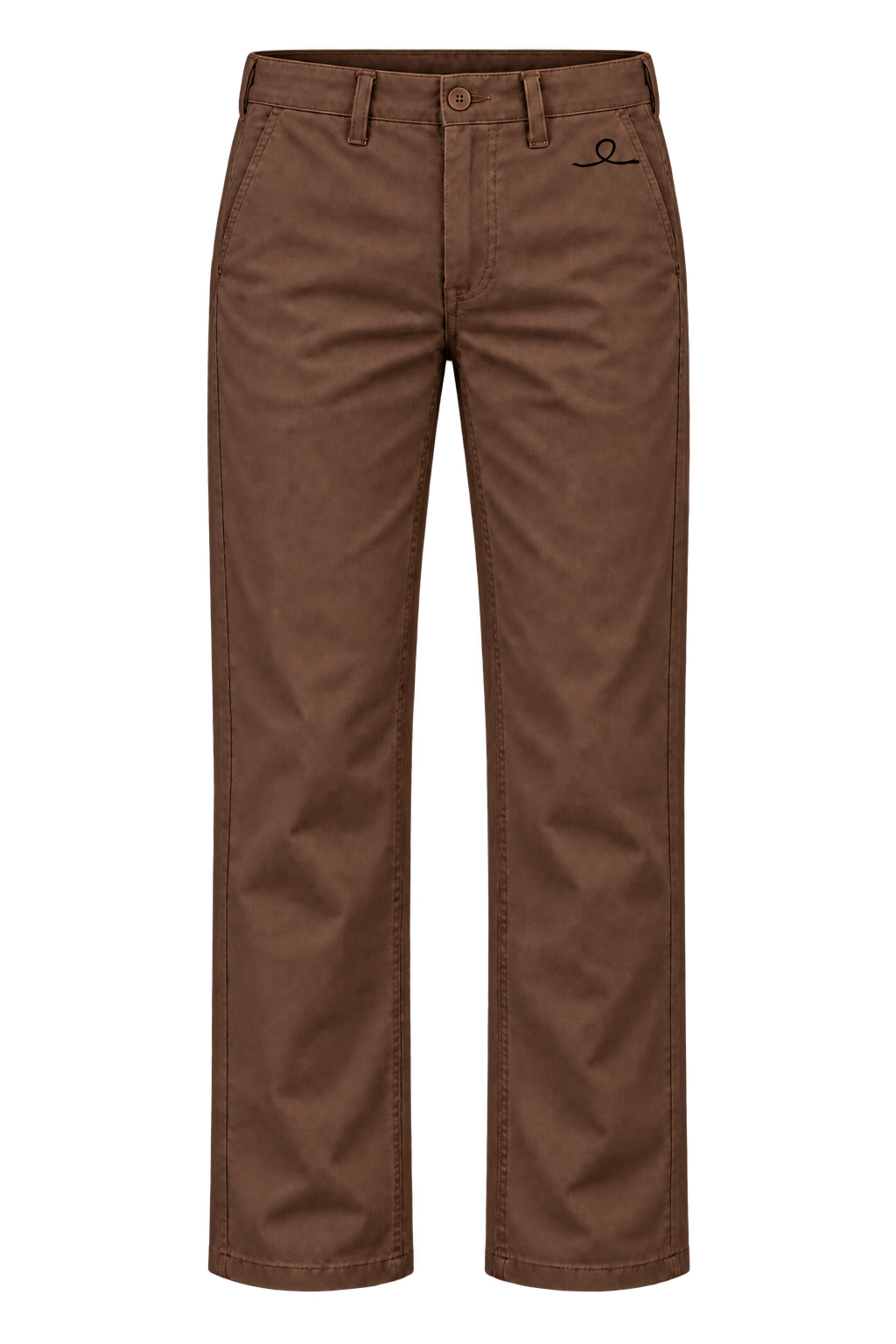 1OVER Ribbon Cotton Chinos — Chocolate