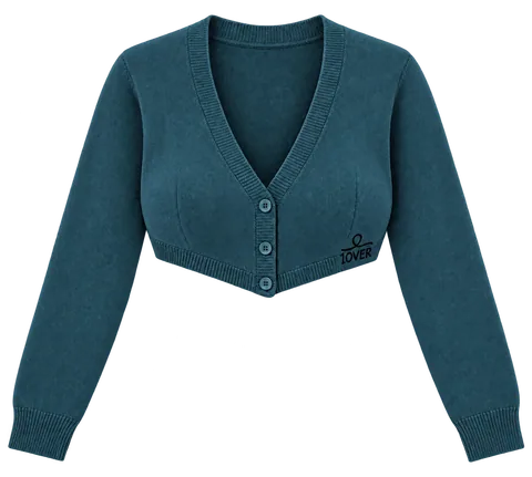 1OVER Cardigan Bra Top — Petrol