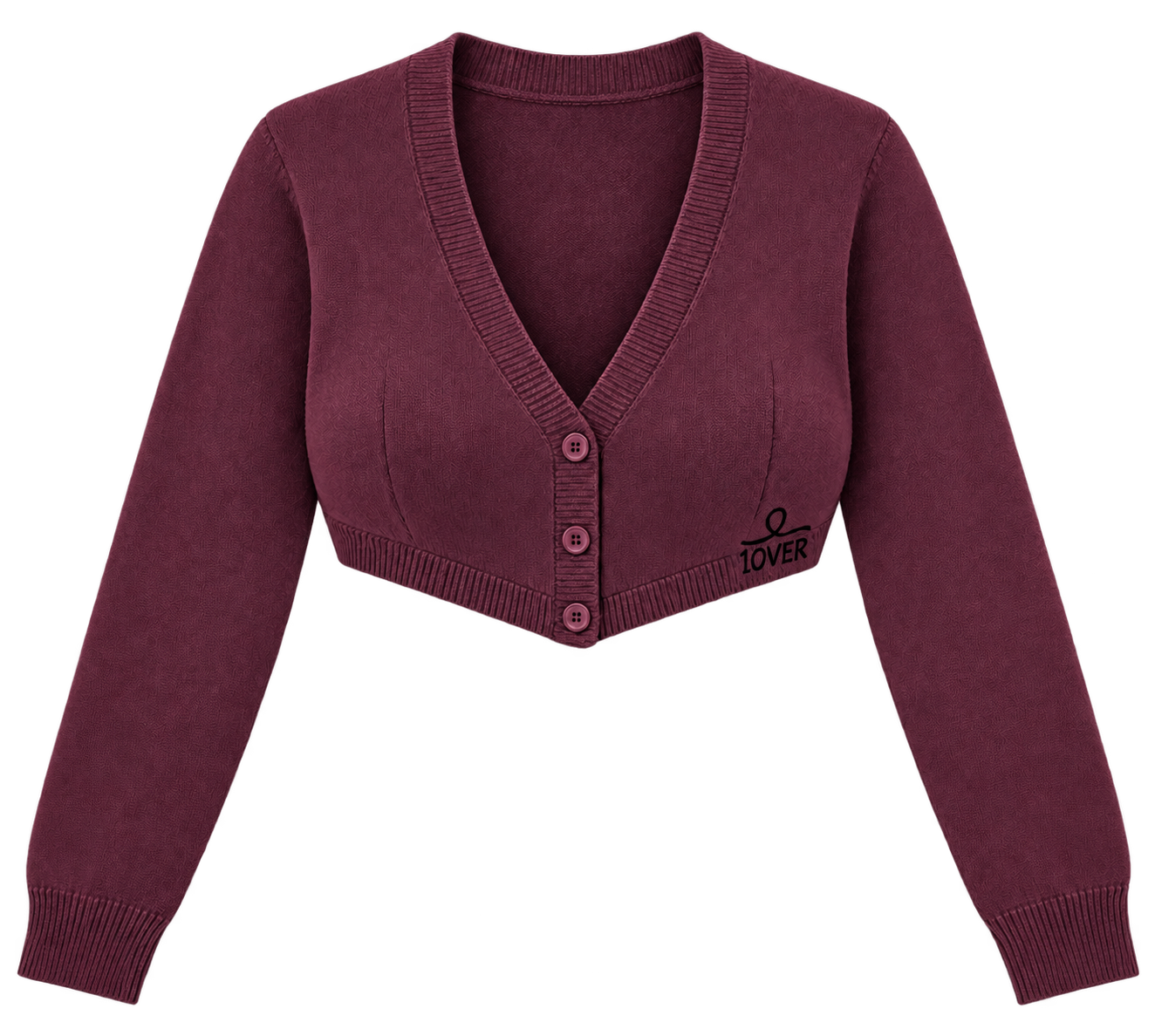 1OVER Cardigan Bra Top — Wine