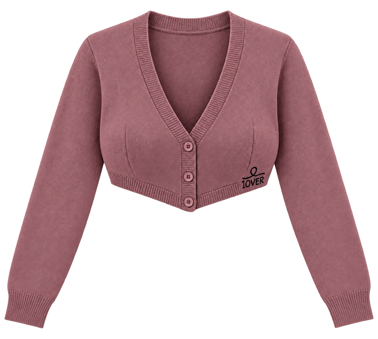 1OVER Cardigan Bra Top — Rosewood
