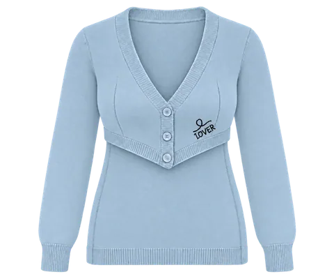 1OVER Longback Cardigan Bra — Powder Blue