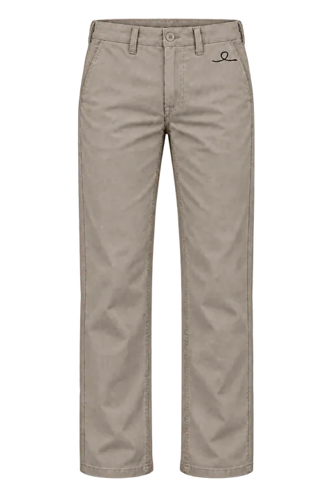 1OVER Ribbon Cotton Chinos — Greige