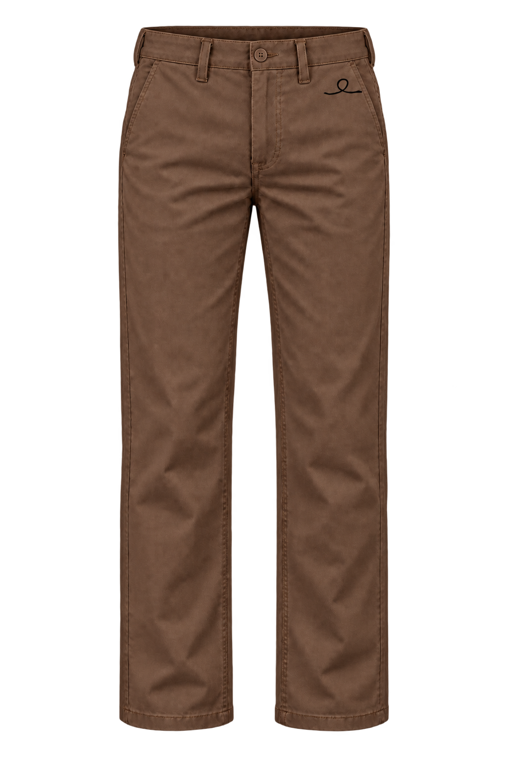 1OVER Ribbon Cotton Chinos — Coffee Brown