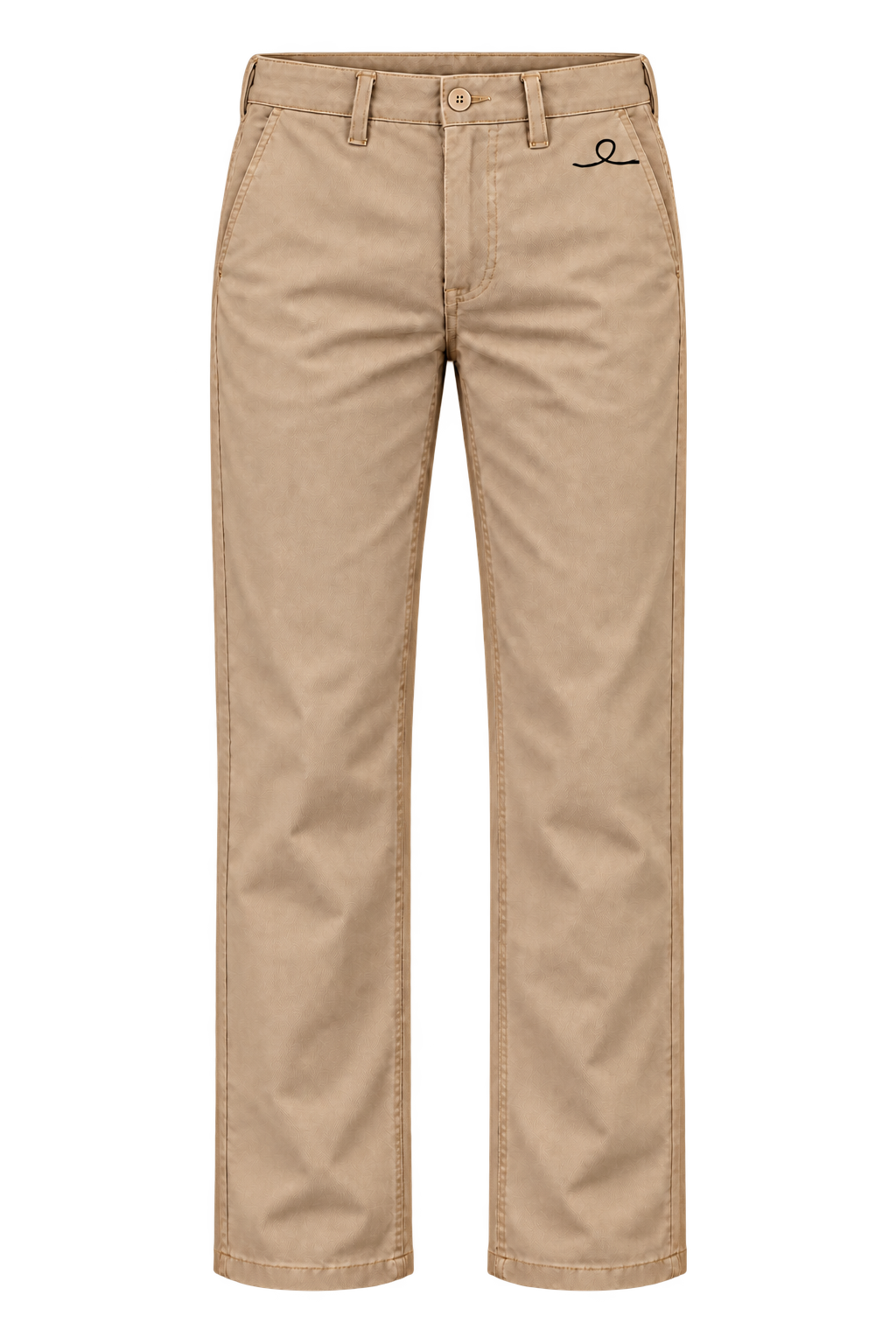 1OVER Ribbon Cotton Chinos — Warm Beige
