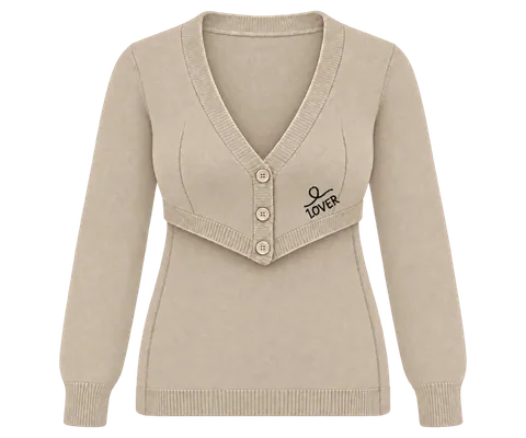 1OVER Longback Cardigan Bra — Oatmeal