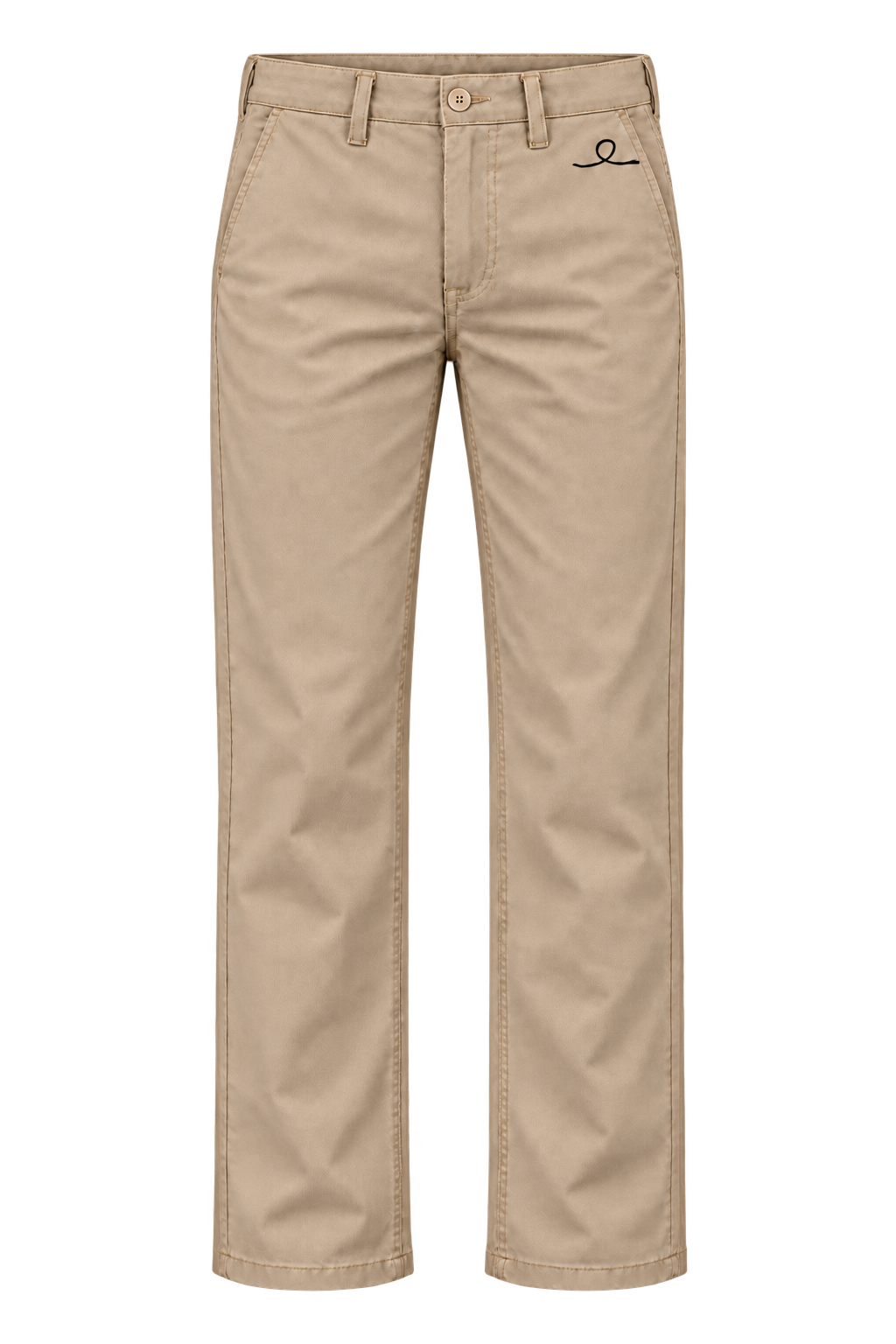 1OVER Ribbon Cotton Chinos — Stone Beige
