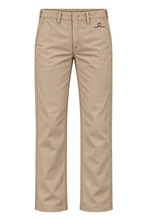 1OVER Ribbon Cotton Chinos — Stone Beige