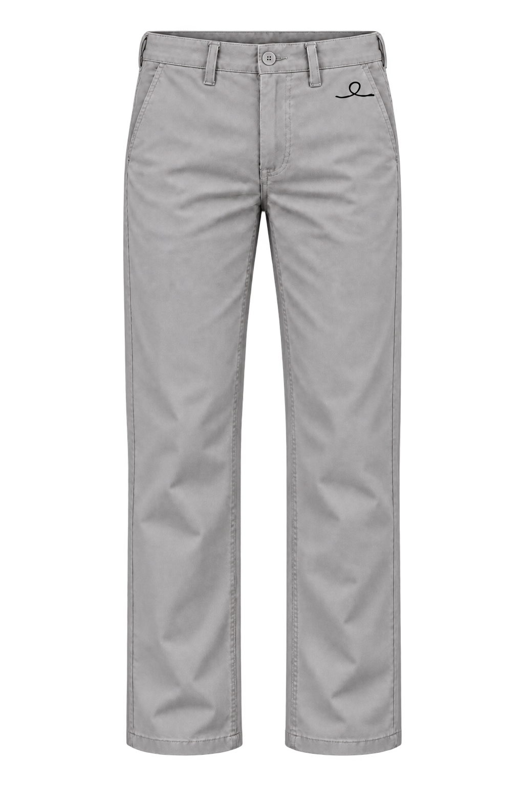 1OVER Ribbon Cotton Chinos — Light Gray
