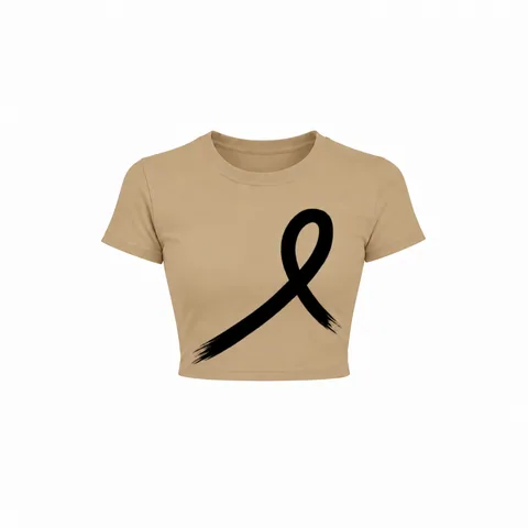1OVER Women's Crop Tee — Sand