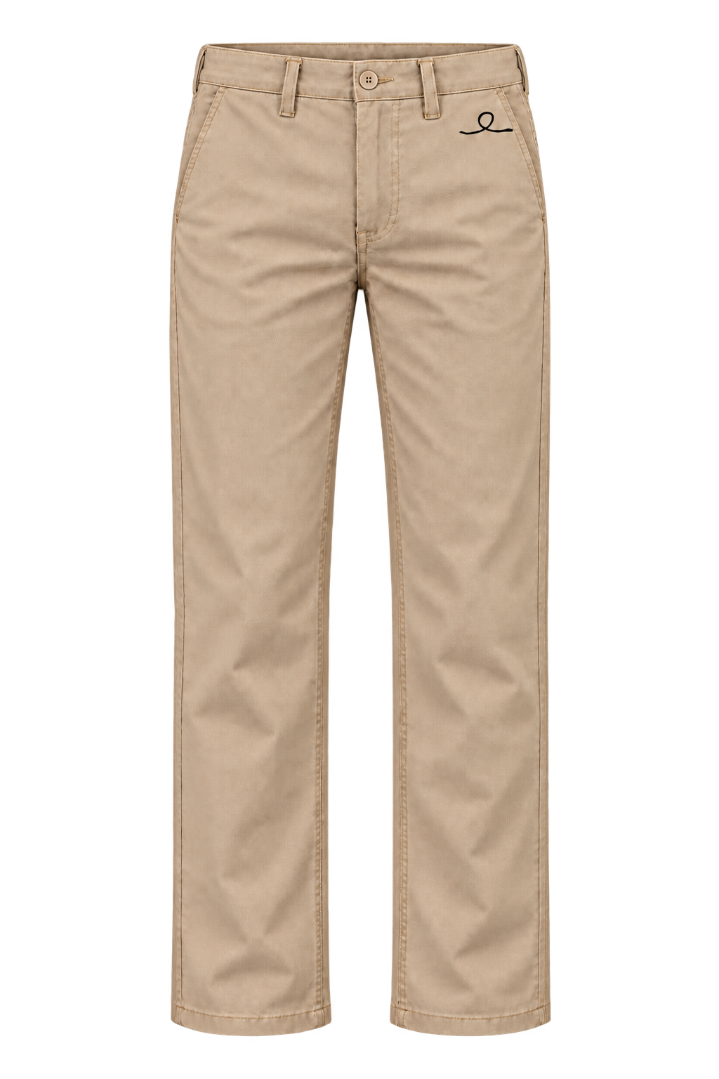 1OVER Ribbon Cotton Chinos — Sand Beige