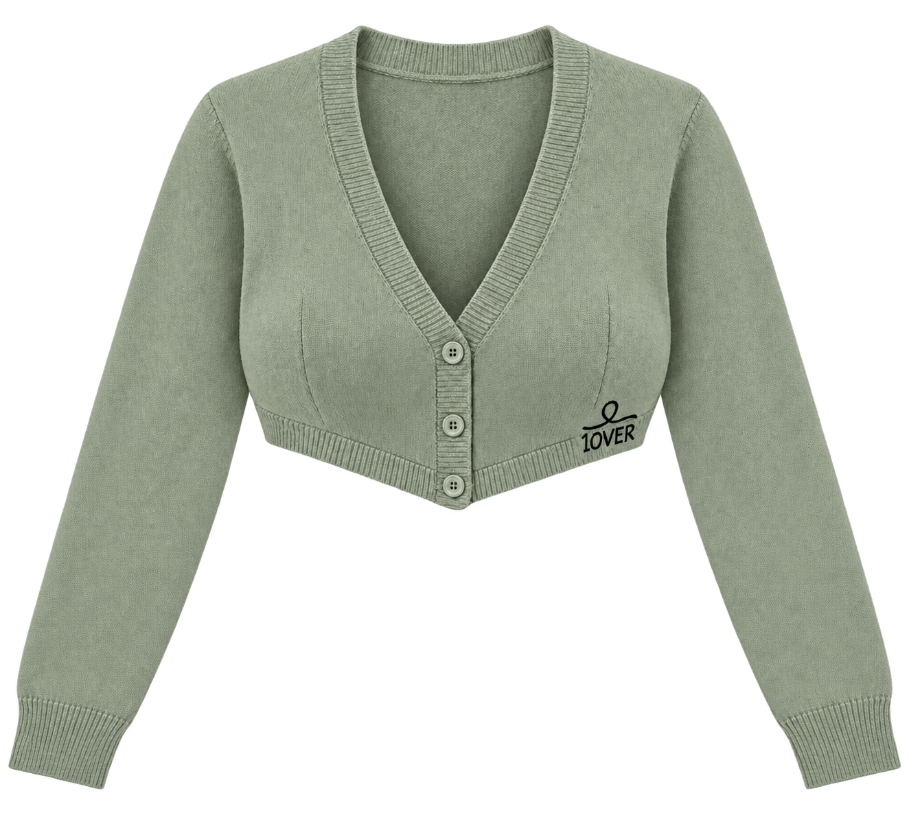 1OVER Cardigan Bra Top — Sage