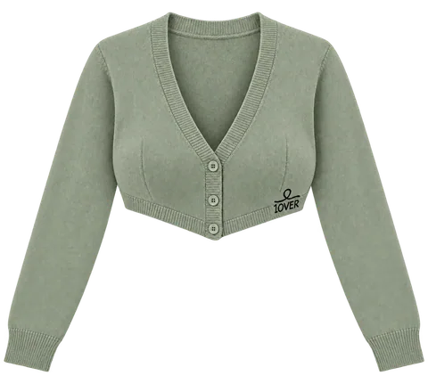 1OVER Cardigan Bra Top — Sage