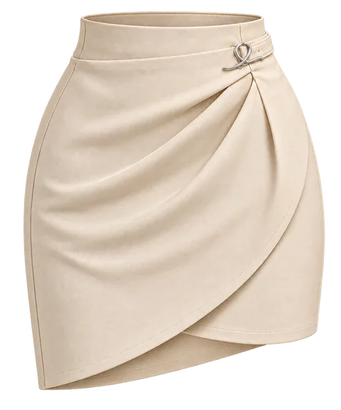 1OVER Wrap Skirt — Cream