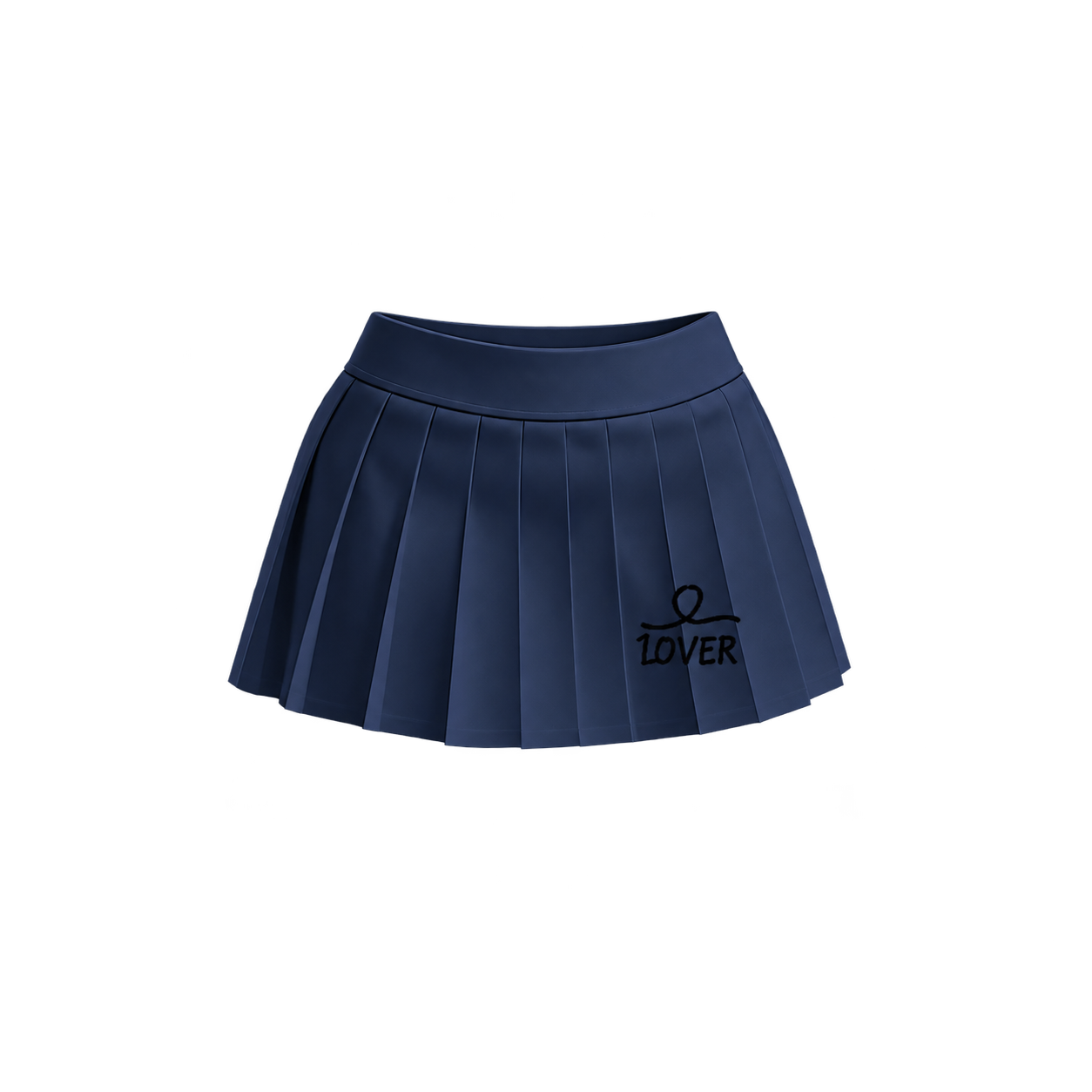 1OVER Pleated Mini Skirt — Midnight Navy