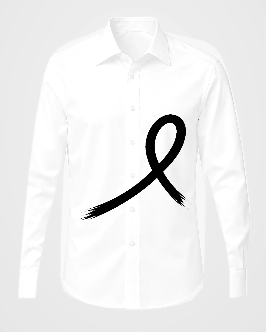 1OVER Ribbon Brush Dress Shirt — White