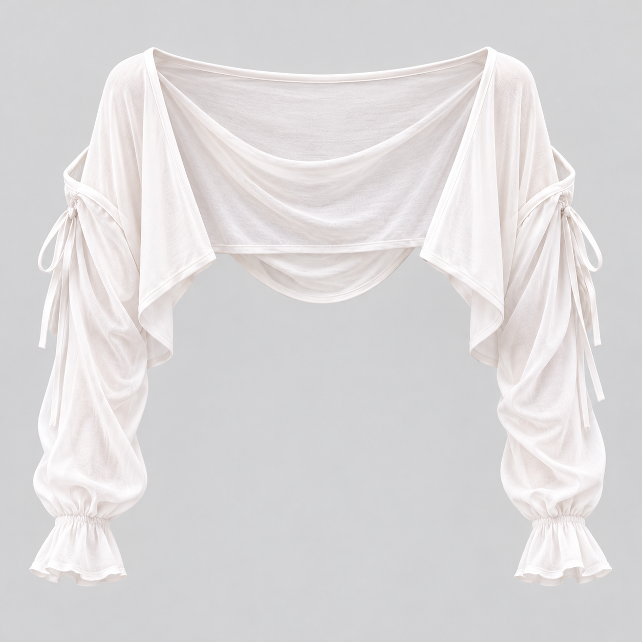 1OVER Flowback Shrug — White