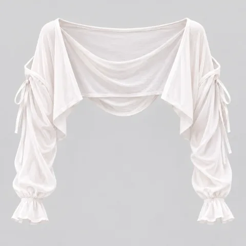 1OVER Flowback Shrug — White